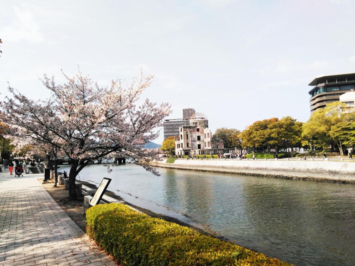 Hotel Business Ryokan Harada Hiroshima Exterior foto