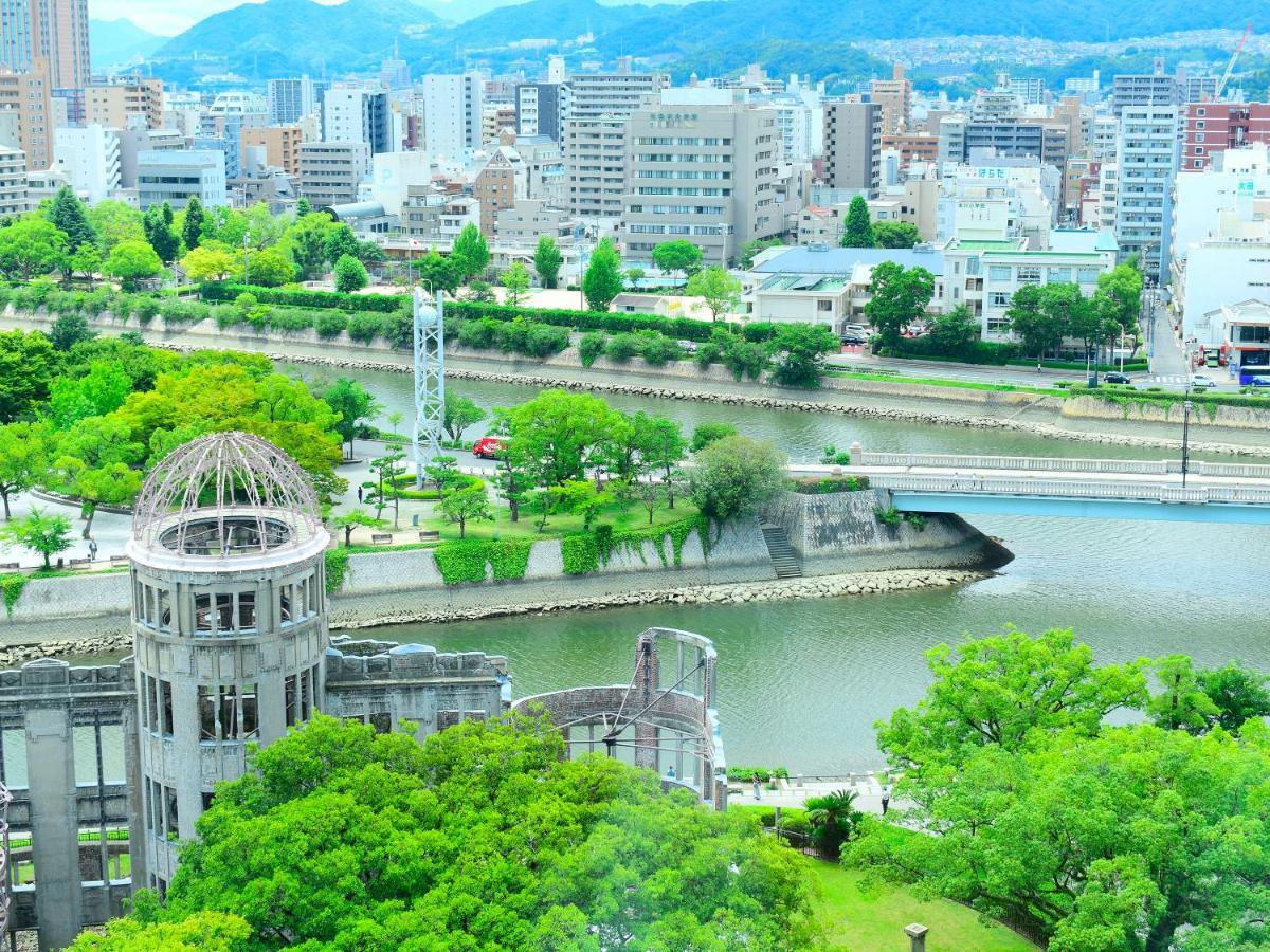 Hotel Business Ryokan Harada Hiroshima Exterior foto